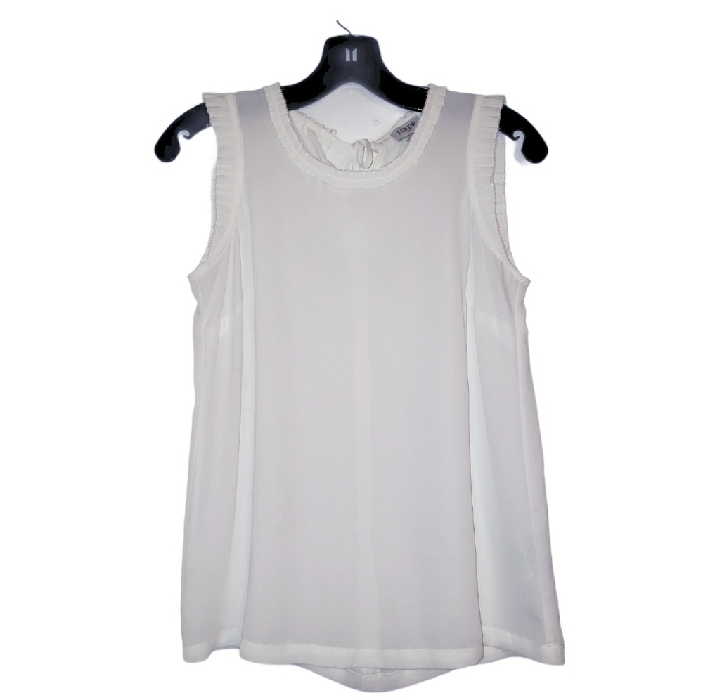 J.Crew Semi Sheer Sleeveless Blouse